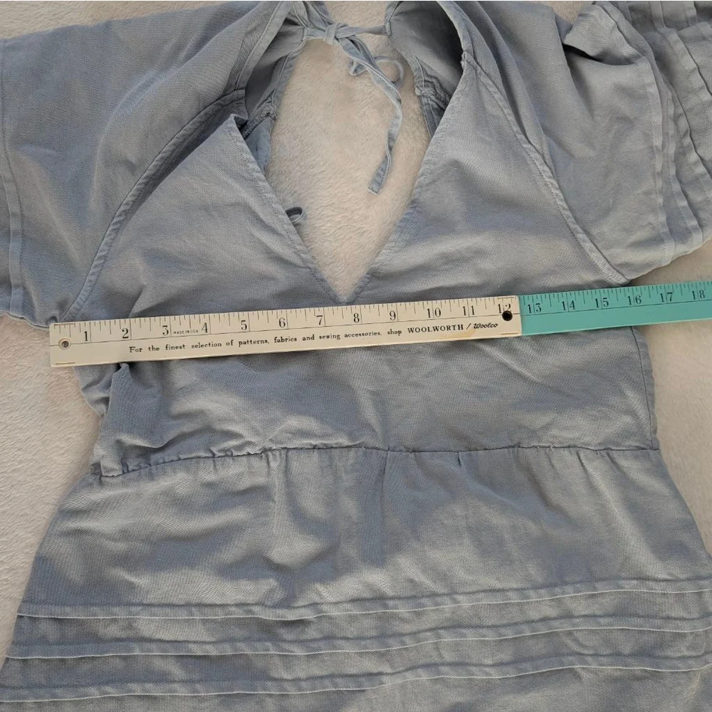 Avec Les Filles Light Blue Mini Dress Small